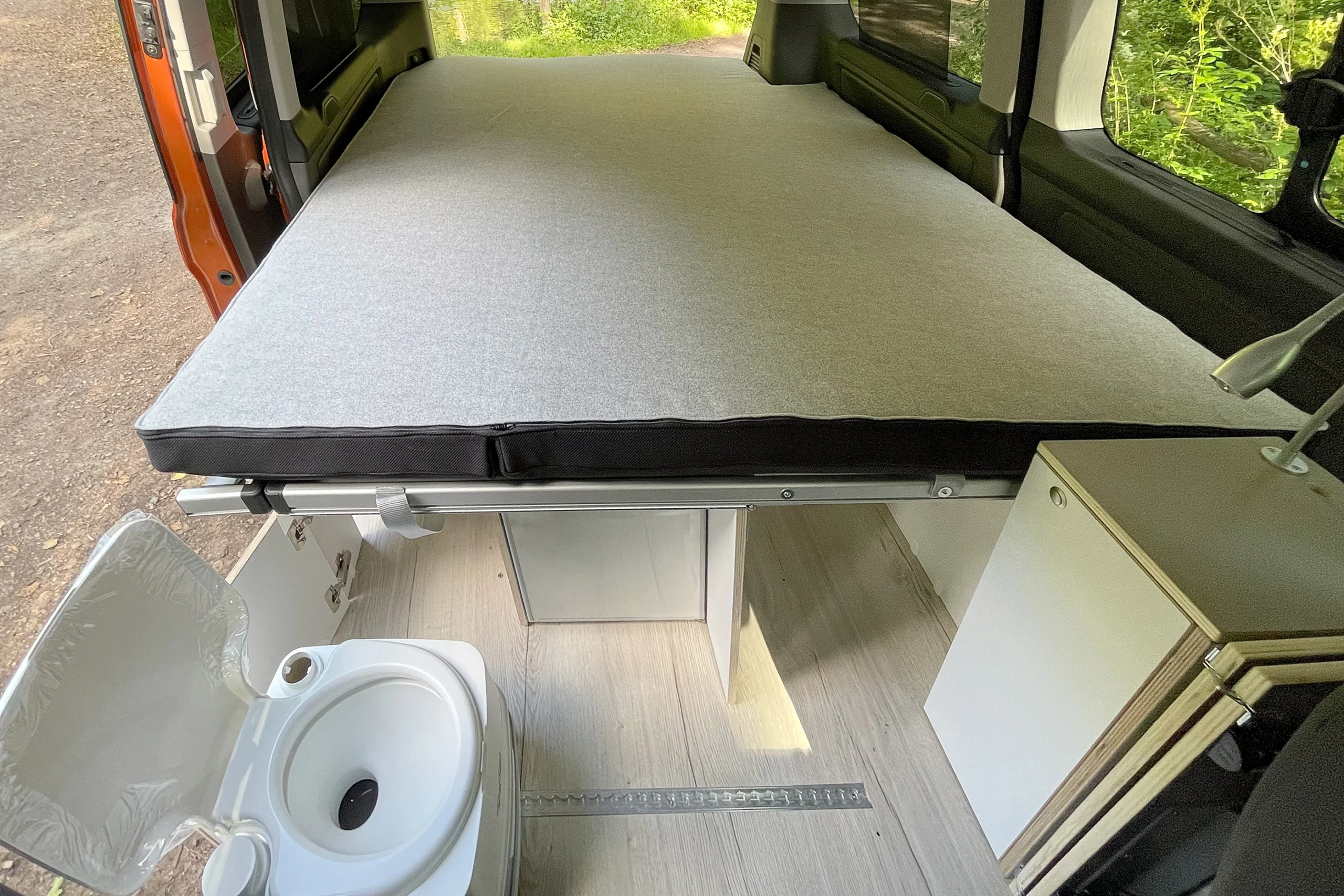 Ford Transit camper bed